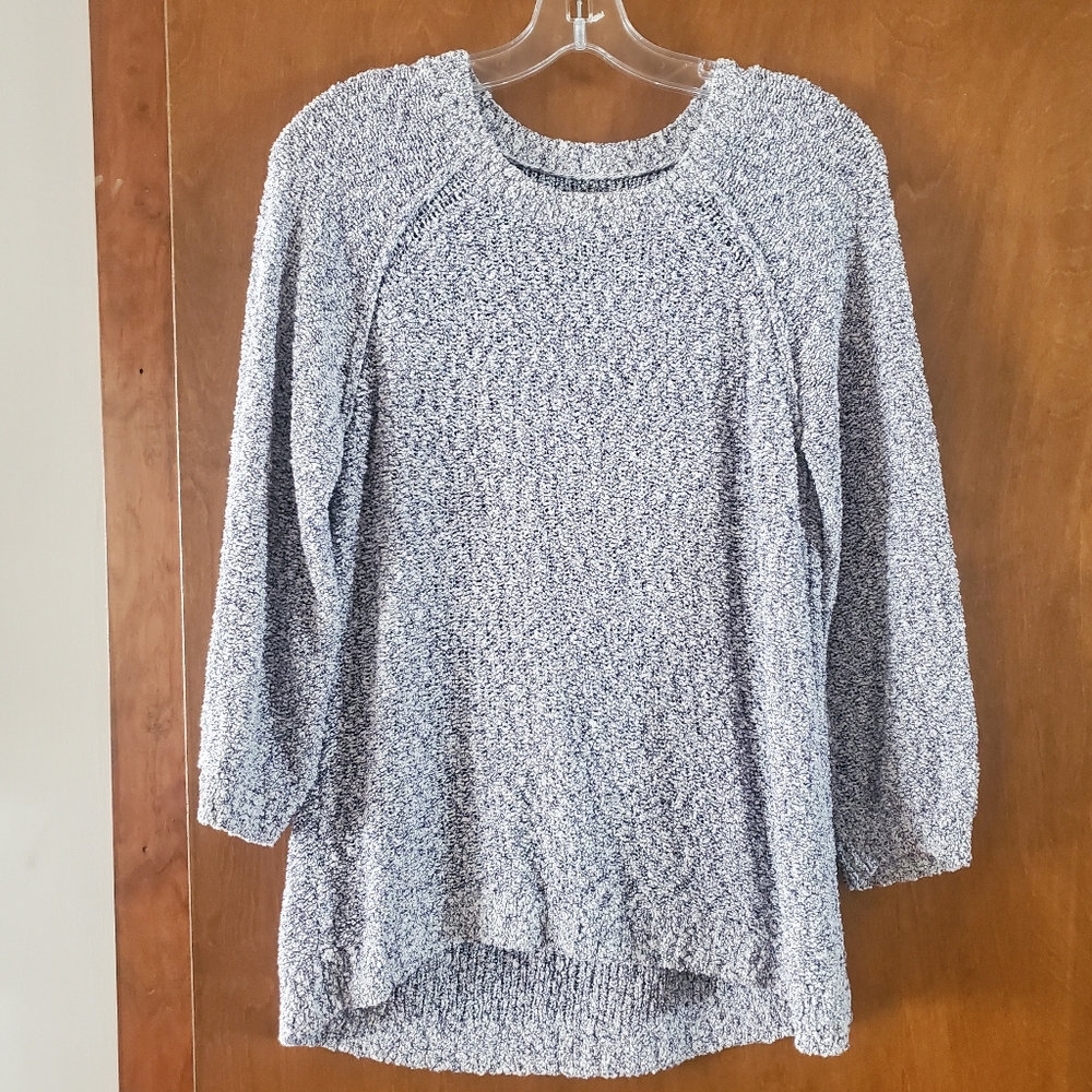 LOFT Petites Heather Gray Sweater